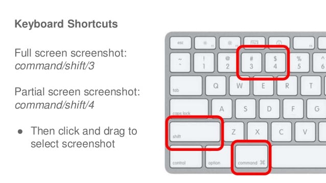 mac shortcut for screenshot